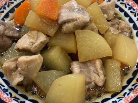 電気圧力鍋で作る鶏肉と野菜の煮物